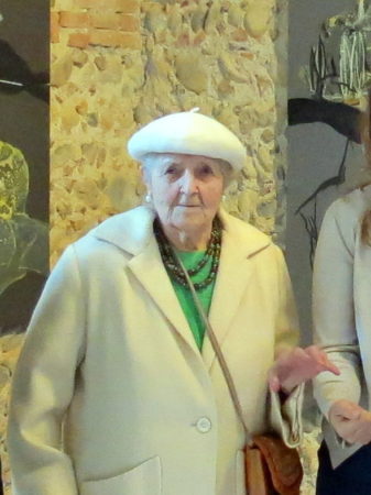 Anne-Marie ABBAL entourée de Rose FERNANDES, Alain ALQUIER, Denis TURREL et Ali BENARFA