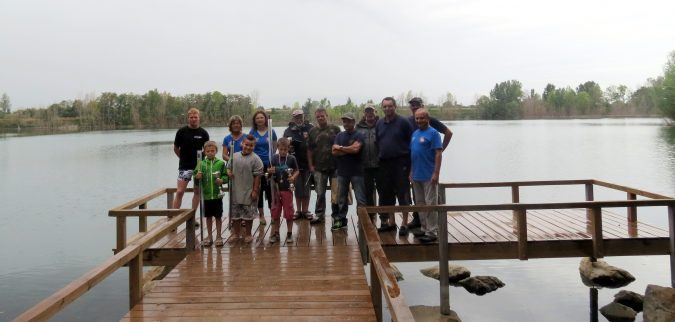 Les pêcheurs à Barbis en 2015.