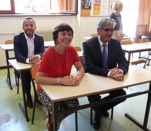 Carole Delga et Georges Méric retournent au collège