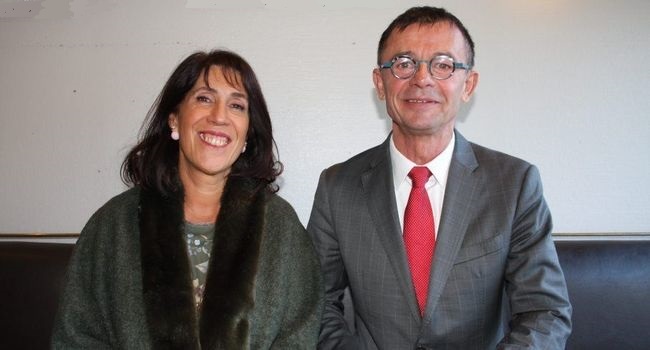 Marie Claire Uchan et Joël Aviragnet (photo DDM)