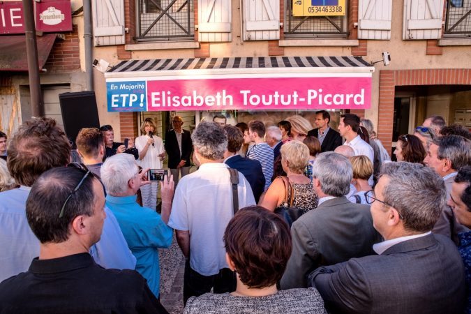 Militants et sympathisants s'étaient déplacés en nombre pour l'inauguration du local de campagne