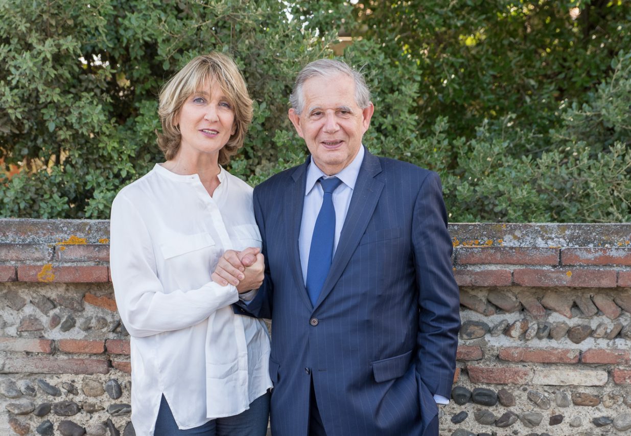 Elisabeth Toutut-Picard candidate "En Marche" 7° circonscription en compagnie de Jacques Mézard, ministre de l'agriculture.