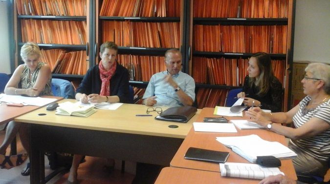 Au centre Mme Lenglet, Sous-Préfet de Muret, et M. Gérard Roujas, Président du PETR du Pays Sud Toulousain