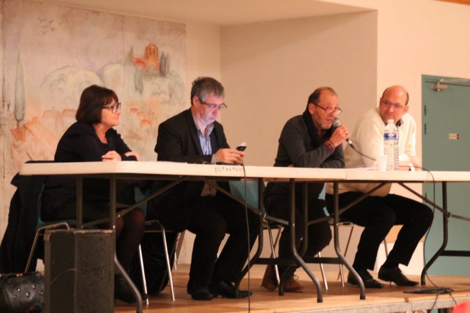 Mme Dulon, Mr le Maire, Mr Baziard et Mr Burgaud