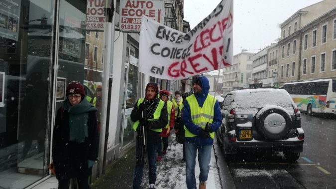 Enseignants en grève
