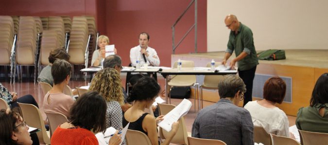 Réunion salle des fêtes de Carbonne