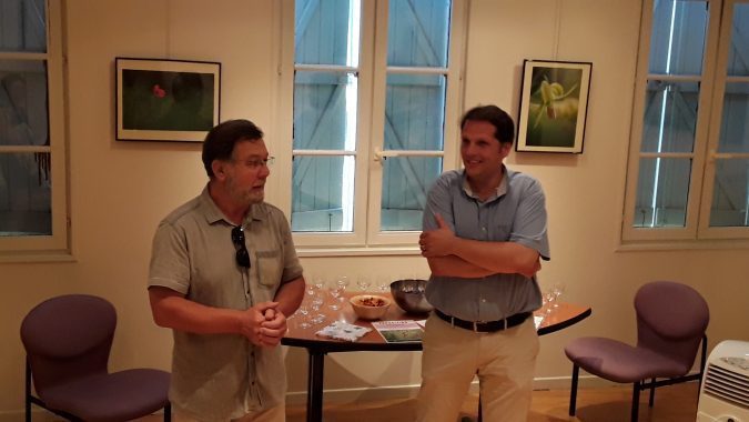 Alain Gaboriau et David Cottereau lors du vernissage