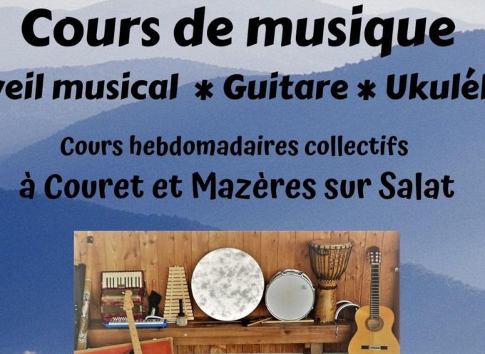 Cours de musique avec Artemp’Ô Cagire à Couret et à Mazères sur Salat