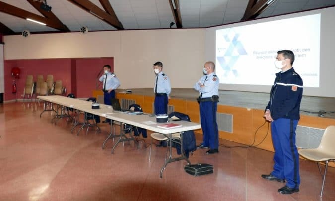 Les représentants de la Gendarmerie