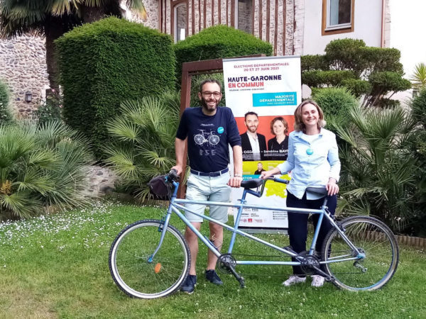 Sandrine Baylac et Loïc Gojard, binôme de la majorité sortante