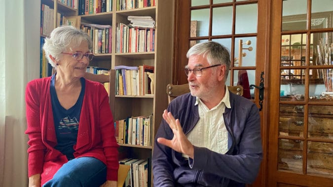 Pierre Ricard l'auteur et Geneviève Boussaguet l'illustratrice