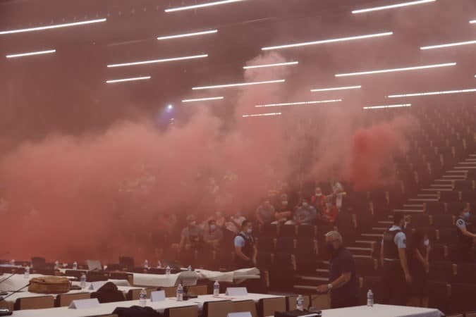 La colère des grévistes