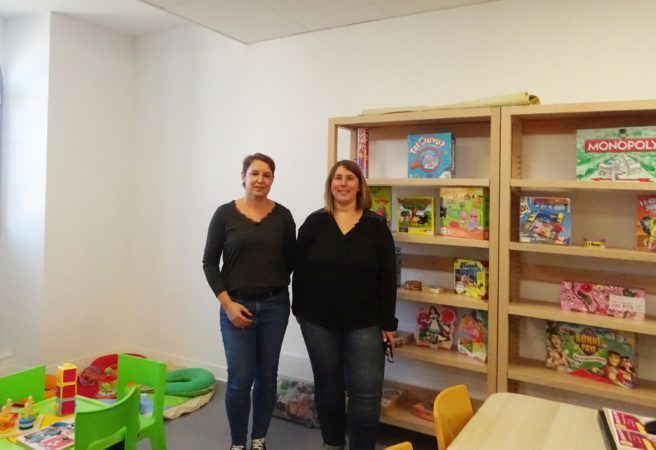 La ludothèque fait partie de l'espace médiathèque de Boulogne-sur-Gesse, à la Maison des services (Emmanuelle Arcé et Cyrielle Gazeau).