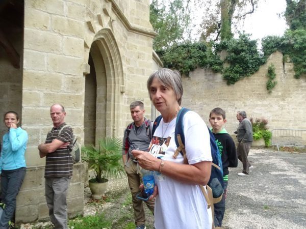La maire de Saint Blancard, Christine Huppert, a participé à la randonnée patrimoniale dimanche 3 octobre.