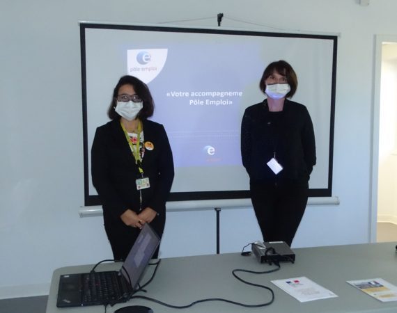 Les animatrices Afidel Pôle Emploi ont animé un atelier informatif à la Maison des services de Boulogne.