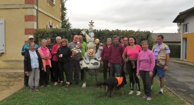 Une jolie balade pour les randonneurs blajanais dans la campagne et la forêt gersoises, du côté de Berdoues.