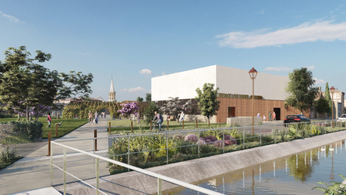 Le futur centre culturel en image de synthese