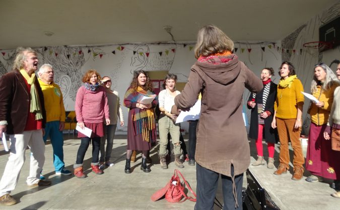 La très attachante chorale Les Drôles d'oiseaux, qui s'est produite samedi 6 novembre à Castelnau.
