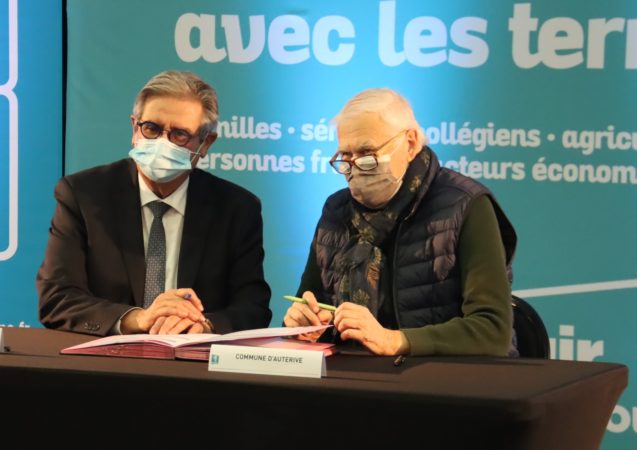Avec le maire d'Auterive