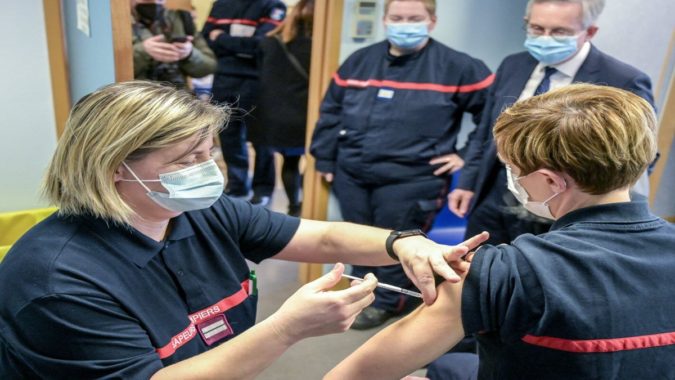Vaccination par les pompiers