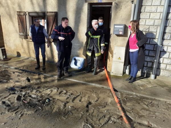 La présidente de Région après les inondations à Cazeres sur Garonne