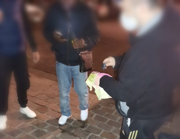 Lors de la distribution de fin d'année