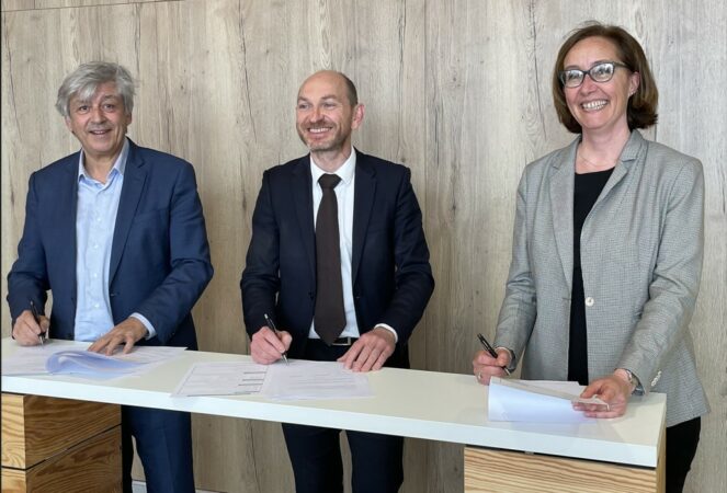 De gauche à droite : Didier Cujives, Patrice Vassal et Lucie Laurent