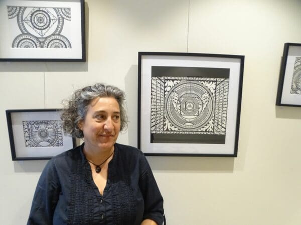 Carine Rosello expose à Aurignac ses merveilleux dessins à l'encre de Chine.