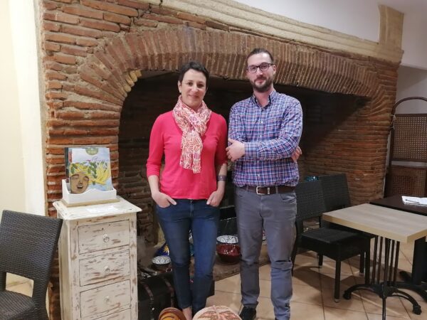 La candidate Céline Laurenties-Barrere et son suppléant Cédric Vigreux