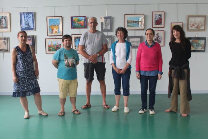 atelier de dessin peinture du foyer rural de Montesquieu