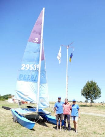 La base nautique aux couleurs de l'Ukraine