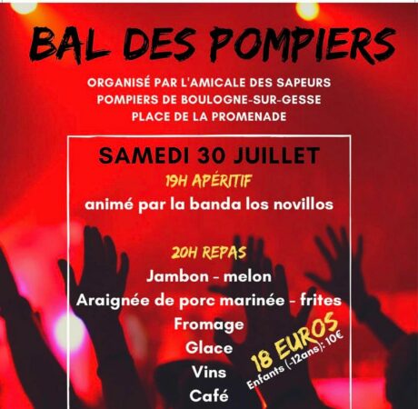 Venez danser avec les Pompiers de Boulogne le 30 juillet, le bal est de retour.