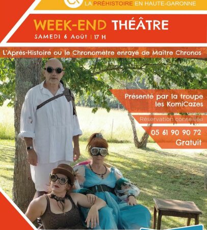 La troupe des Komikazes donnera une représentation théâtrale au Musée de l'Aurignacien le 6 août.