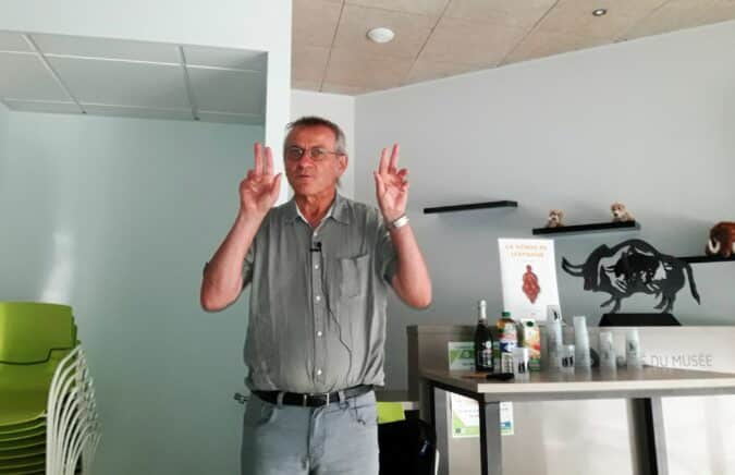 Passionnant et passionné, Jacques Jaubert, professeur de Préhistoire à l'université de Bordeaux, a donné une conférence sur l'art pariétal au Musée de l'Aurignacien, vendredi 9 septembre.