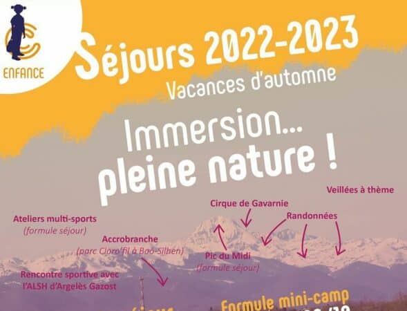 Les séjours vacances d'automne pour les enfants des Alae avec la communauté de communes Coeur et Coteaux du Comminges.