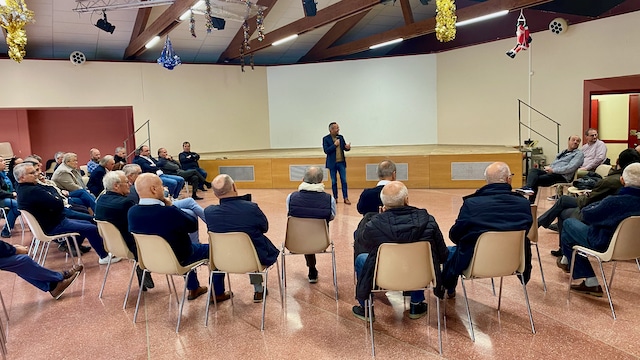 Durant la prise de parole de Sébastien Vincini