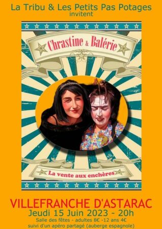A Villefranche d'Astarac une soirée avec Chrastine et Balérie.
