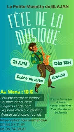 Une soirée sympa à la Petite Musette de Blajan pour la fête de la musique, mercredi 21 juin.