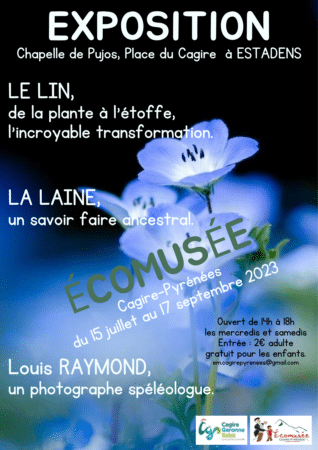 L’exposition de l’Ecomusée à la Chapelle de Pujos sera de l’occasion de redécouvrir les traces d’une activité qui fut au cœur de l’économie agropastorale dans les Pyrénées centrales, notamment en Comminges et en Couserans, le travail de la laine et du lin.