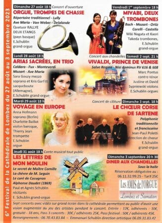 6ème édition du Festival de la Cathédrale de Lombez, avec un riche programme à découvrir.