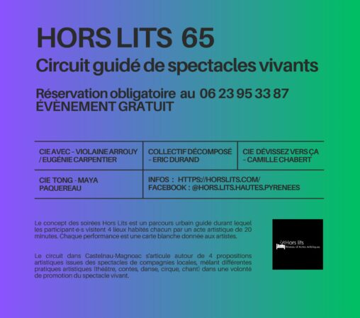 Un événement culturel à ne pas manquer à Castelnau le 4 novembre, avec le réseau Hors Lits, un parcours urbain de spectacles variés.