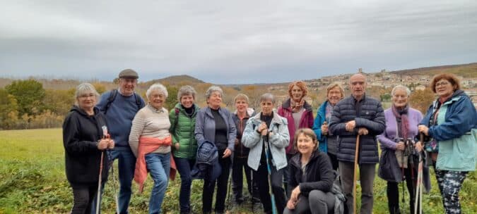 Une marche solidaire organisée par le club Gym à Aurignac pour le Téléthon.