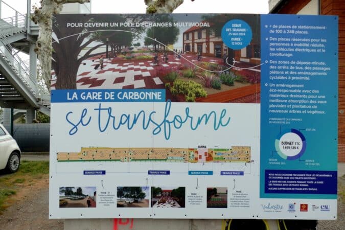 La gare de Carbonne se transforme