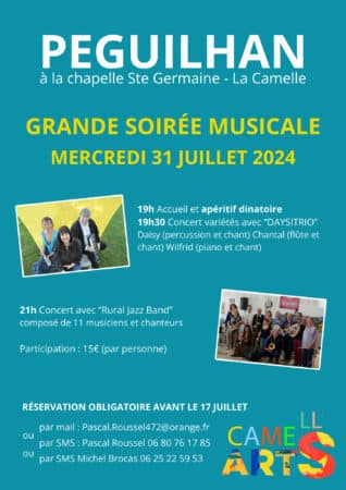 Une soirée musicale à ne pas manquer à Péguilhan-Lunax.