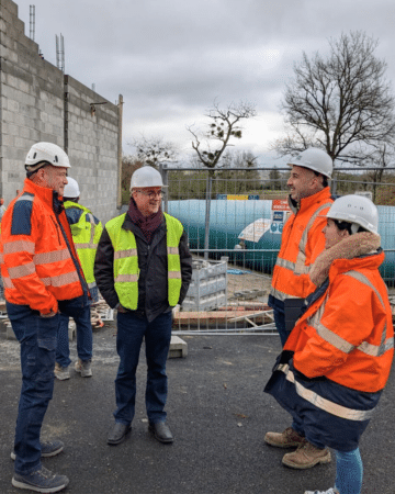Denis Turrel président de la communauté des communes s'est rendu sur le site.