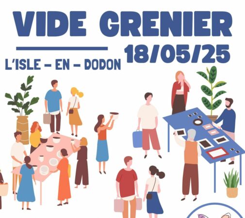 Inscrivez-vous pour exposer au vide-greniers des Papillons Blancs, à L'Isle.