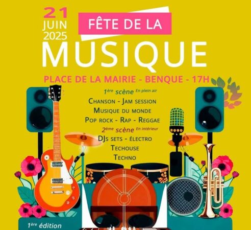 Ambiance garantie à la première Fête de la Musique de Benque, réservez la date.