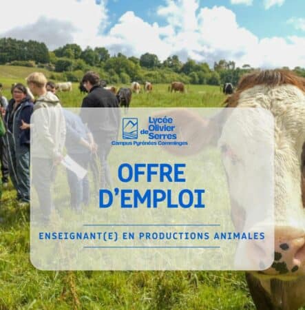 Le lycée agricole de Saint-Gaudens recrute.