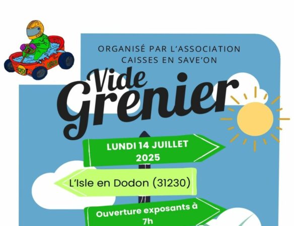 Pour chiner, se balader, déguster de bonnes grillades en bonne compagnie, le vide-greniers des Caisses en Save'on vous attend le 14 juillet.