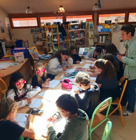 Un atelier BD très suivi à la Médiathèque de l'Isle en Dodon.